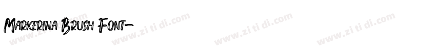 Markerina Brush Font字体转换 Markerina Brush Font字体转换